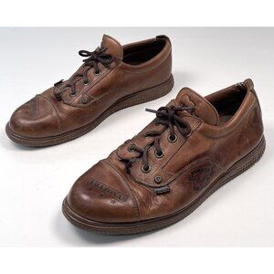 ANTHONY VINCENT Mens 10.5 / 44 Brown LEATHER Travel Casual Hybrid SHOES Rare HTF
